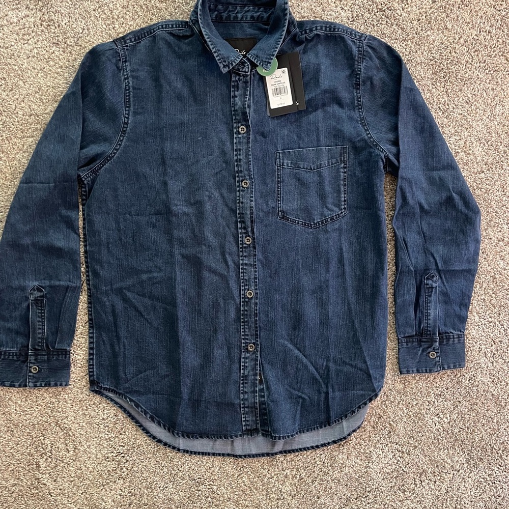 Rails Dark Blue Casual Button Down Shirt BRAND NEW w/TAGS!
